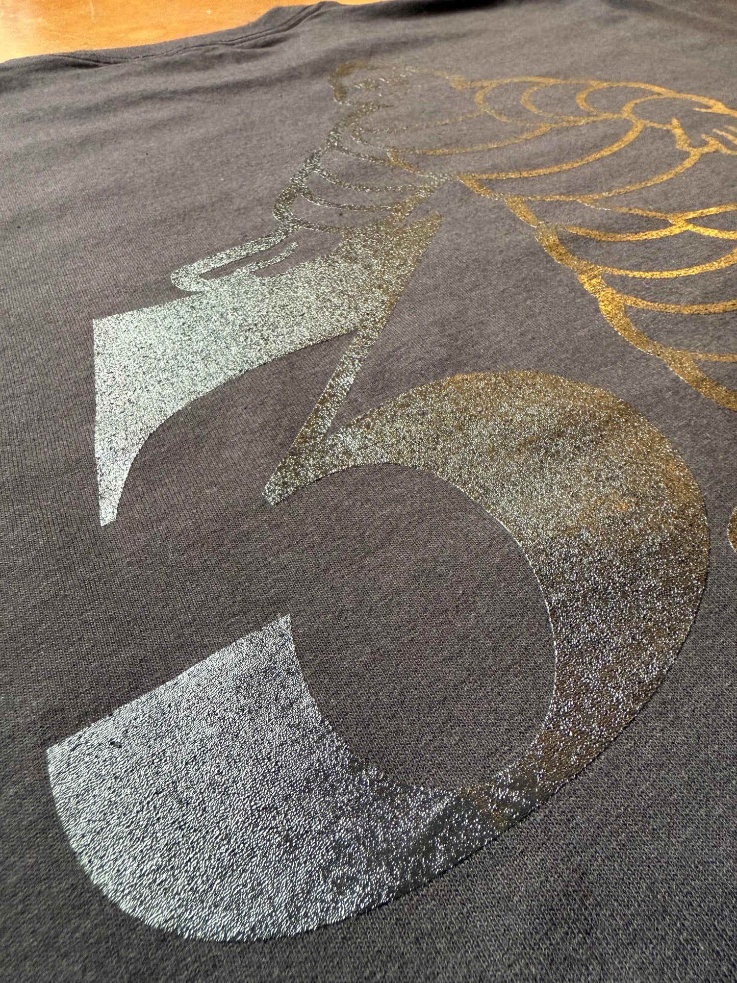 3 STAR TRIPLE BLACK TEE